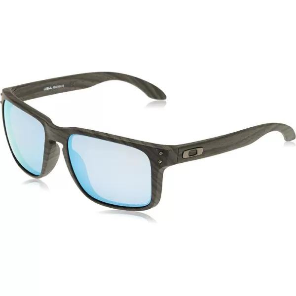imageOakley Mens Oo9417 Holbrook XL Square SunglassesWoodgrainPrizm Deep Water Polarized
