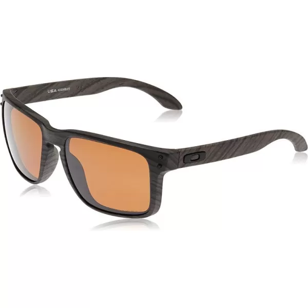 imageOakley Mens Oo9417 Holbrook XL Square SunglassesWoodgrainPrizm Tungsten Polarized