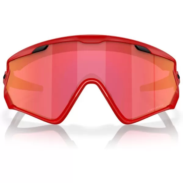 imageOakley Mens Oo9418 Wind Jacket 20 Shield SunglassesMatte RedlinePrizm Snow Torch
