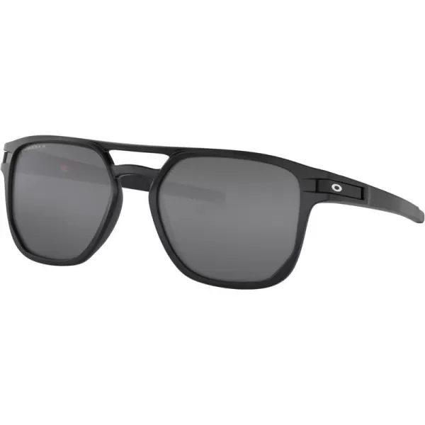 imageOakley Mens Oo9436 Latch Beta Rectangular SunglassesMatte BlackPrizm Black Polarized