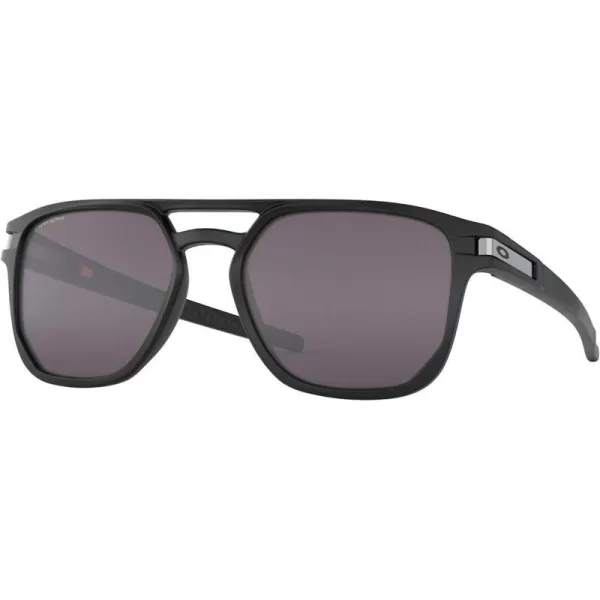 imageOakley Mens Oo9436 Latch Beta Rectangular SunglassesMatte BlackPrizm Grey
