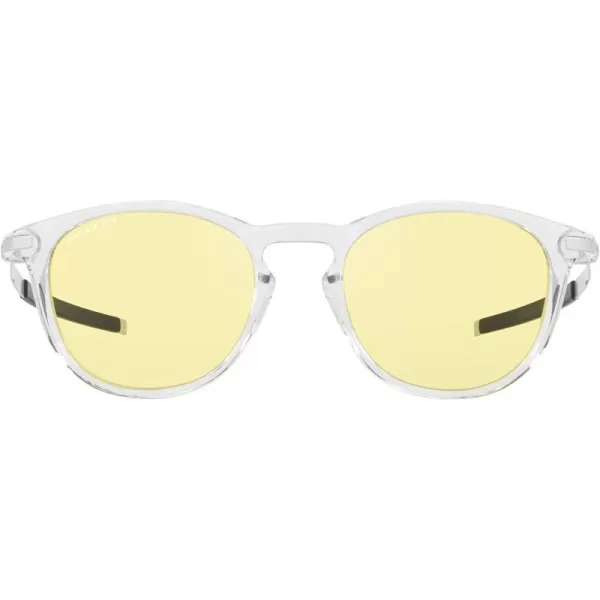 imageOakley Mens Oo9439 Pitchman R Round SunglassesClearPrizm Gaming