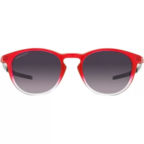 imageOakley Mens Oo9439 Pitchman R Round SunglassesFq Red FadePrizm Black Gradient