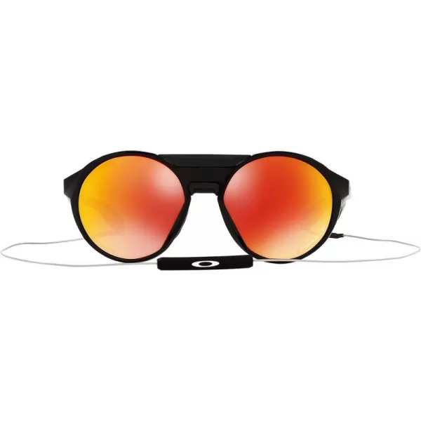 imageOakley Mens Oo9440 Clifden Round SunglassesPolished BlackPrizm Ruby Polarized