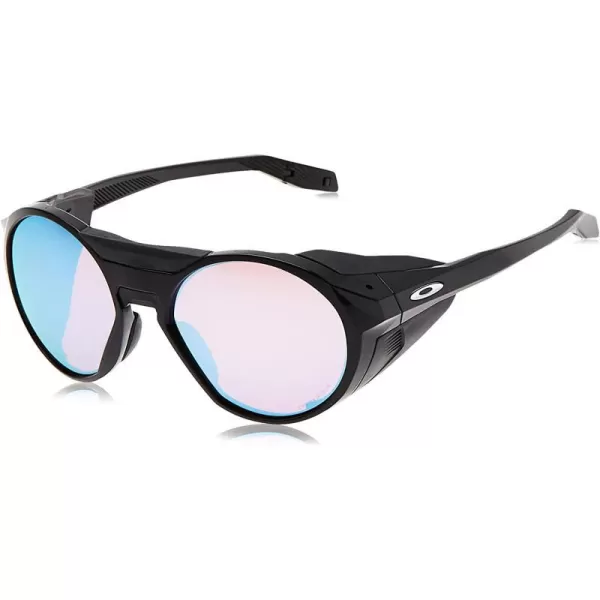 imageOakley Mens Oo9440 Clifden Round SunglassesPolished BlackPrizm Snow Sapphire Iridium