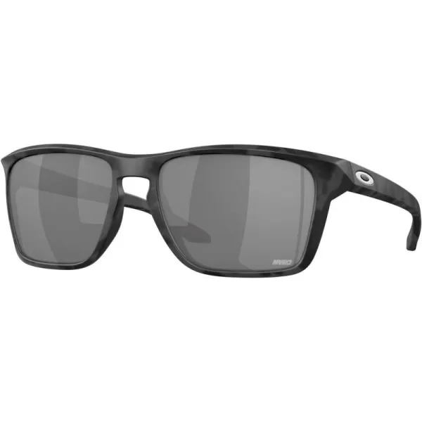 imageOakley Mens Oo9448 Sylas Rectangular SunglassesMatte Black CamoPrizm Black