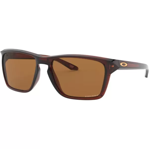 imageOakley Mens Oo9448 Sylas Rectangular SunglassesPolished RootbeerPrizm Bronze