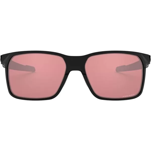 imageOakley Mens Oo9460 Portal X Rectangular SunglassesPolished BlackPrizm Dark Golf