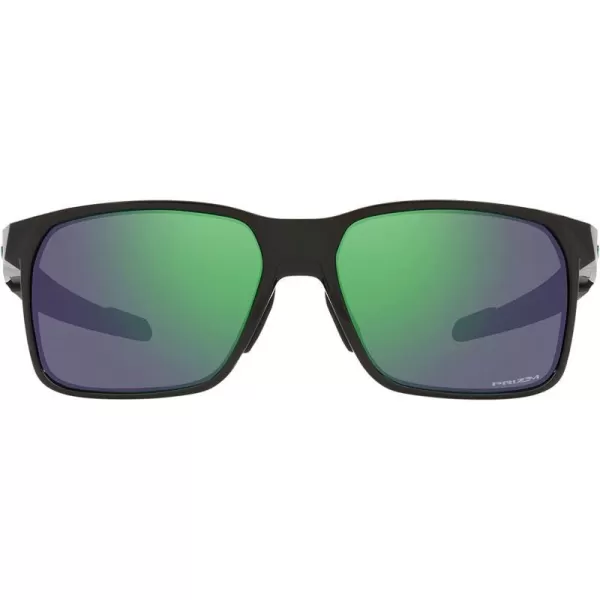 imageOakley Mens Oo9460 Portal X Rectangular SunglassesPolished BlackPrizm Jade