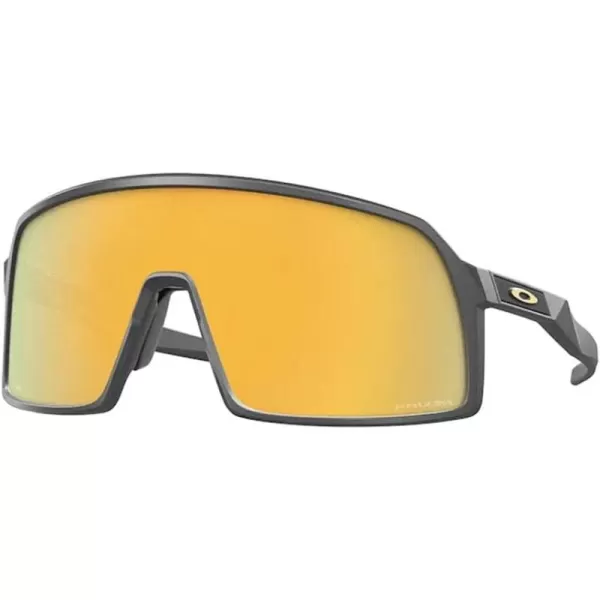 imageOakley Mens Oo9462 Sutro S Rectangular SunglassesMatte CarbonPrizm 24k