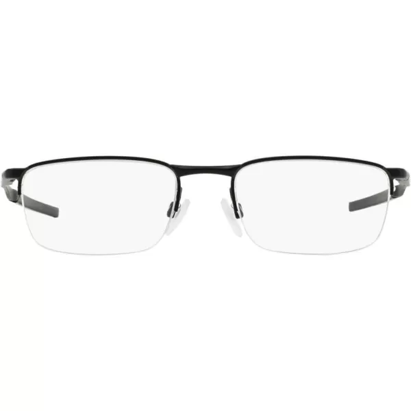 imageOakley Mens Ox3174 Barrelhouse 05 Rectangular Prescription Eyeglass FramesMatte BlackDemo Lens