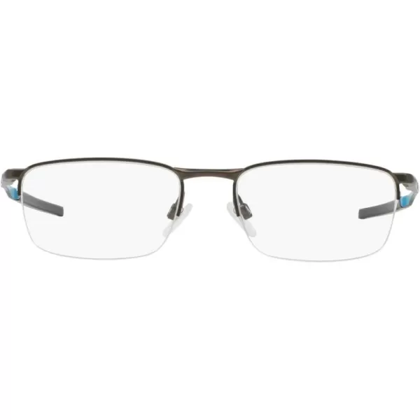 imageOakley Mens Ox3174 Barrelhouse 05 Rectangular Prescription Eyeglass FramesPewter Sky BlueDemo Lens