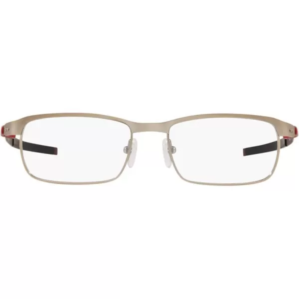 imageOakley Mens Ox3184 Tincup Rectangular Prescription Eyeglass FramesPowder Satin ChromeDemo Lens