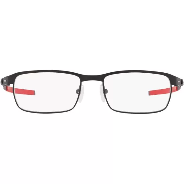 imageOakley Mens Ox3184 Tincup Rectangular Prescription Eyeglass FramesSatin Black RedDemo Lens