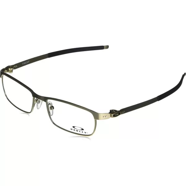 imageOakley Mens Ox3184 Tincup Rectangular Prescription Eyeglass FramesSatin Light GoldDemo Lens