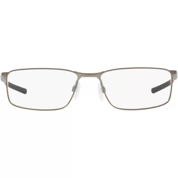 imageOakley Mens Ox3217 Socket 50 Rectangular Prescription Eyeglass FramesSatin Brushed ChromeDemo Lens