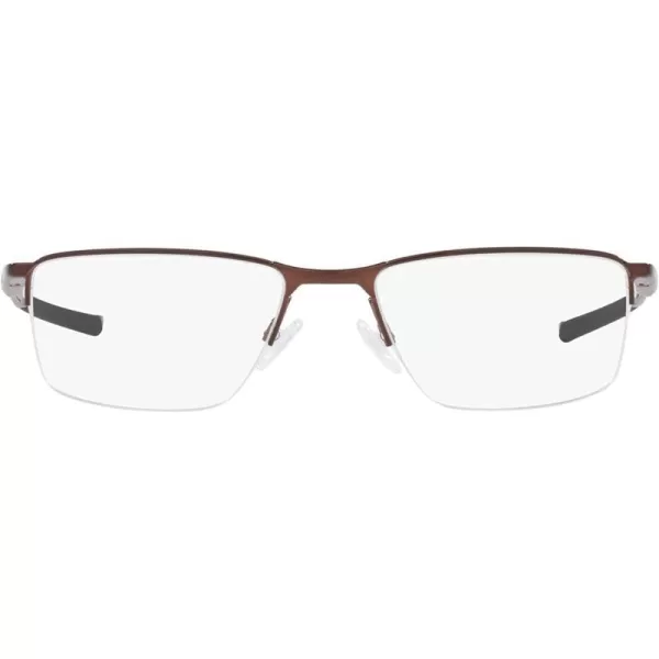 imageOakley Mens Ox3218 Socket 55 Rectangular Prescription Eyeglass FramesBrushed GrenacheDemo Lens