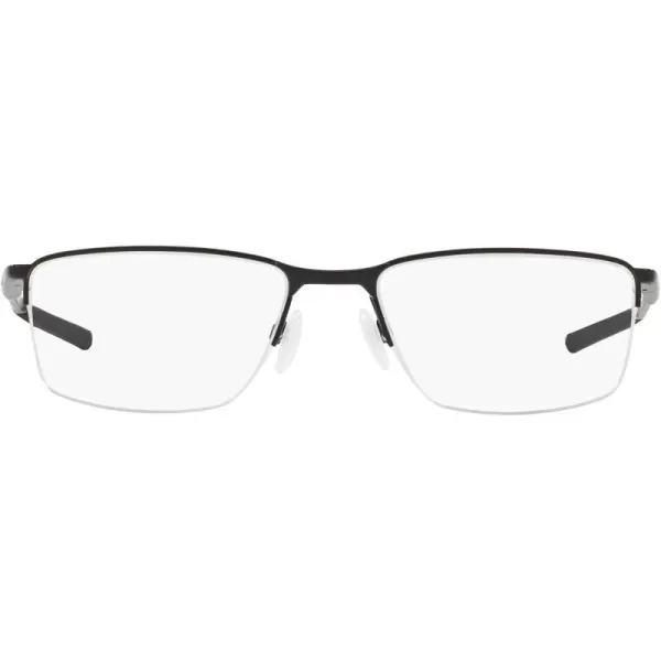 imageOakley Mens Ox3218 Socket 55 Rectangular Prescription Eyeglass FramesPolished BlackDemo Lens