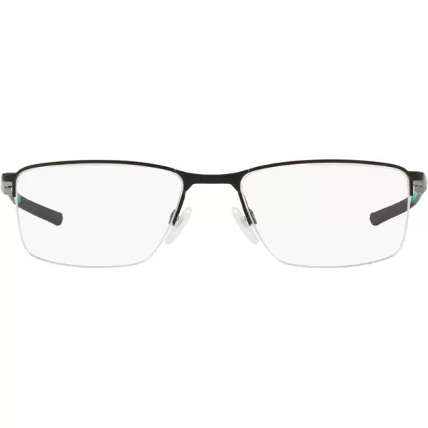 imageOakley Mens Ox3218 Socket 55 Rectangular Prescription Eyeglass FramesSatin Black CelesteDemo Lens