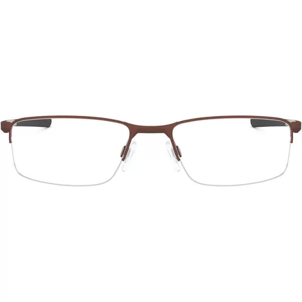 imageOakley Mens Ox3218 Socket 55 Rectangular Prescription Eyeglass FramesSatin CortenDemo Lens