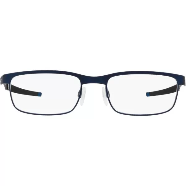 imageOakley Mens Ox3222 Steel Plate Rectangular Prescription Eyeglass FramesPowder MidnightDemo Lens