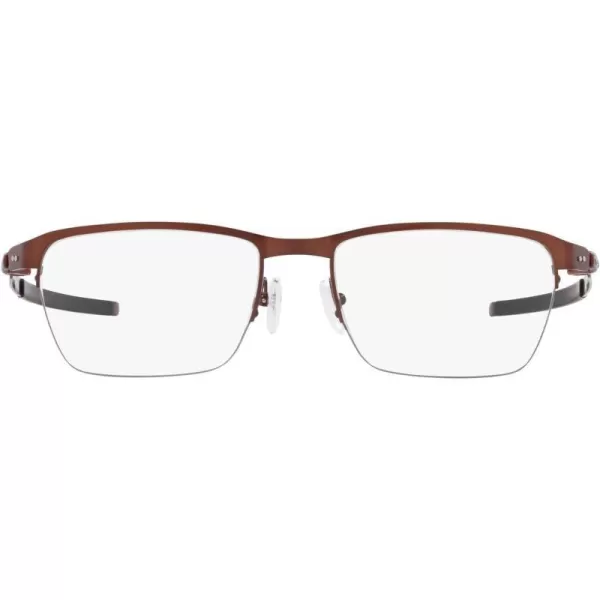 imageOakley Mens Ox5099 Tincup 05 Ti Square Prescription Eyeglass FramesBrushed GrenacheDemo Lens