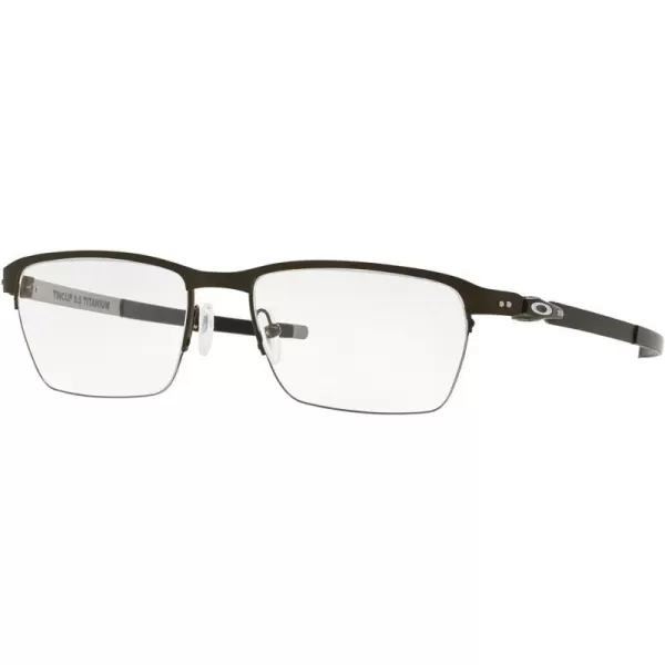 imageOakley Mens Ox5099 Tincup 05 Ti Square Prescription Eyeglass FramesPowder PewterDemo Lens