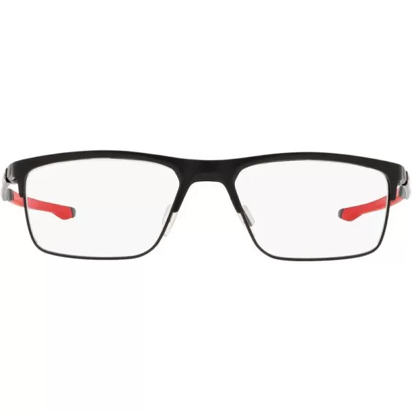 imageOakley Mens Ox5137 Cartridge Rectangular Prescription Eyeglass FramesSatin Black on RedDemo Lens