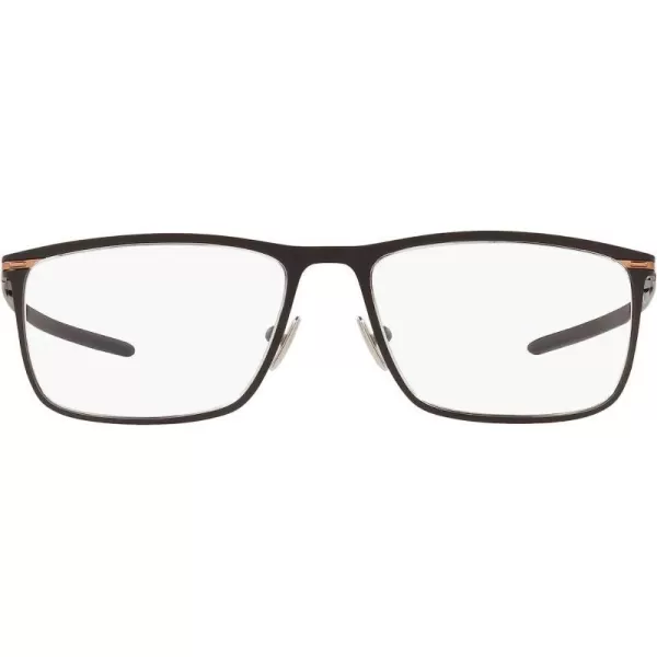 imageOakley Mens Ox5138 Tie Bar Rectangular Prescription Eyewear FramesSatin Black on CopperDemo Lens