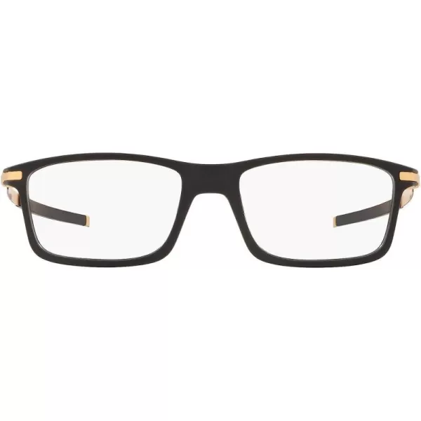 imageOakley Mens Ox8050 Pitchman Rectangular Prescription Eyeglass Frames Satin Black on Satin GoldDemo Lens 53 mmOakley Mens Ox8050 Pitchman Rectangular Prescription Eyeglass Frames Satin Black on Satin GoldDemo Lens 53 mm
