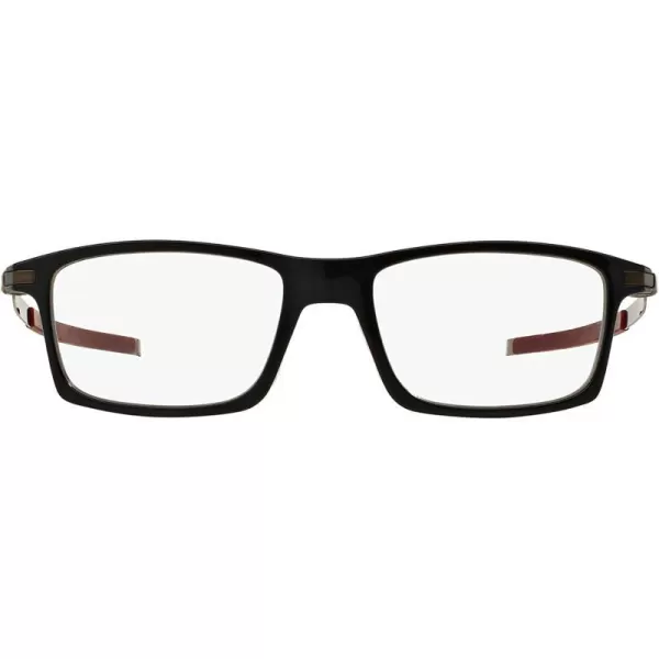 imageOakley Mens Ox8050 Pitchman Rectangular Prescription Eyeglass FramesPolished BlackDemo Lens