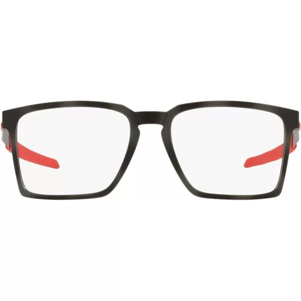 imageOakley Mens Ox8055 Exchange Rectangular Prescription Eyewear FramesSatin Black on RedDemo Lens