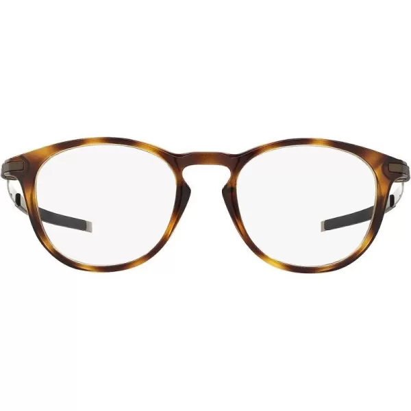 imageOakley Mens Ox8105 Pitchman R Round Prescription Eyewear FramesBrown TortoiseDemo Lens