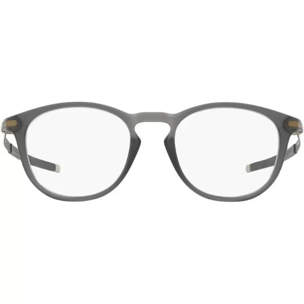 imageOakley Mens Ox8105 Pitchman R Round Prescription Eyewear FramesMatte Grey SmokeDemo Lens