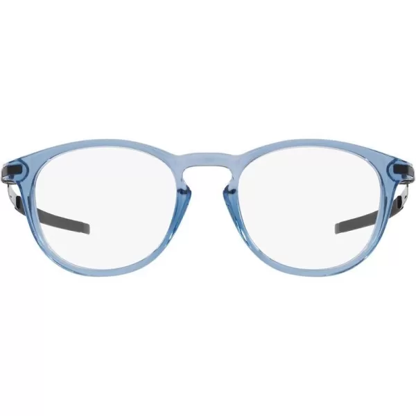 imageOakley Mens Ox8105 Pitchman R Round Prescription Eyewear FramesTransparent BlueDemo Lens
