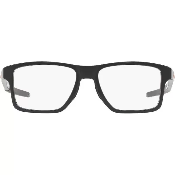 imageOakley Mens Ox8143 Chamfer Squared Prescription Eyeglass FramesPolished BlackDemo Lens