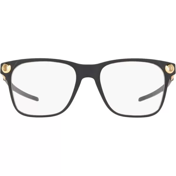 imageOakley Mens Ox8152 Apparition Square Prescription Eyeglass FramesSatin Black on Satin GoldDemo Lens