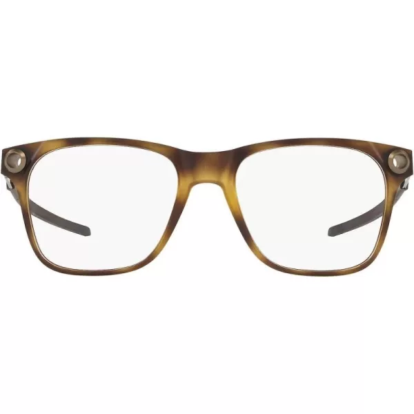 imageOakley Mens Ox8152 Apparition Square Prescription Eyeglass FramesSatin Brown TortoiseDemo Lens