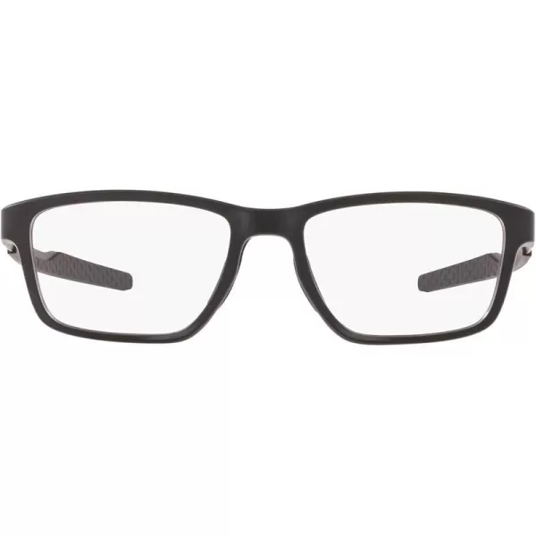 imageOakley Mens Ox8153 Metalink Rectangular Prescription Eyeglass FramesSatin Black on BlackDemo Lens