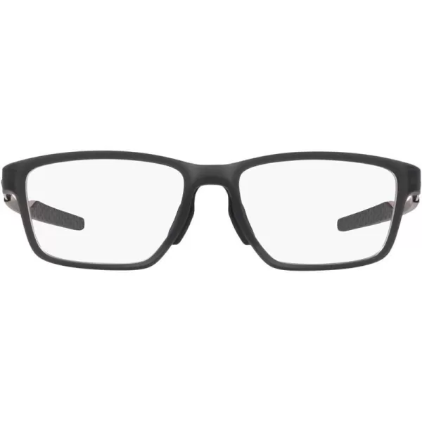 imageOakley Mens Ox8153 Metalink Rectangular Prescription Eyeglass FramesSatin Grey SmokeDemo Lens