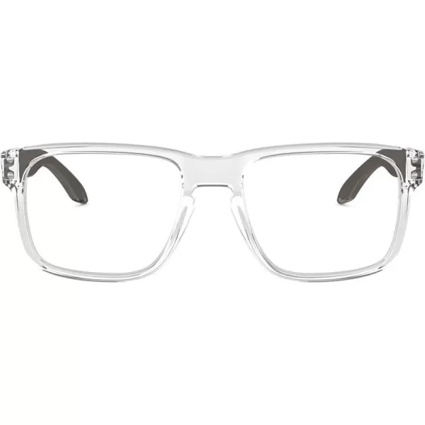 imageOakley Mens Ox8156 Holbrook Rx Square Prescription Eyewear FramesPolished ClearDemo Lens