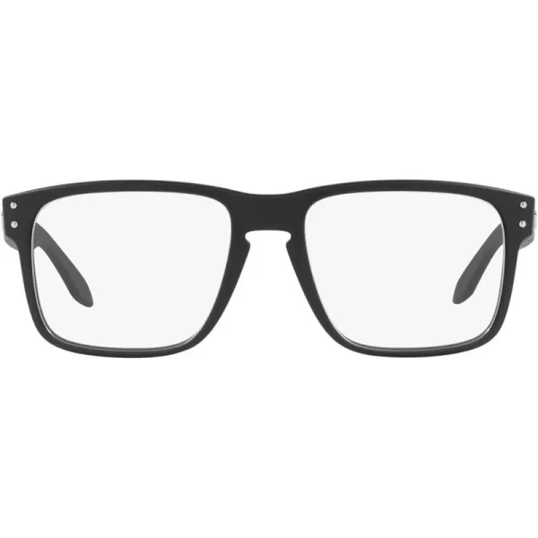 imageOakley Mens Ox8156 Holbrook Rx Square Prescription Eyewear FramesSatin BlackDemo Lens