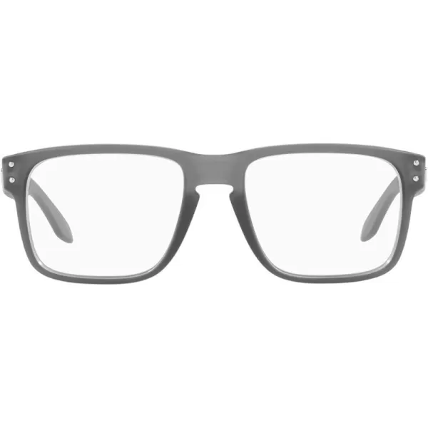 imageOakley Mens Ox8156 Holbrook Rx Square Prescription Eyewear FramesSatin Grey SmokeDemo Lens