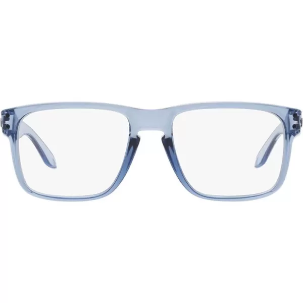 imageOakley Mens Ox8156 Holbrook Rx Square Prescription Eyewear FramesTransparent BlueDemo Lens