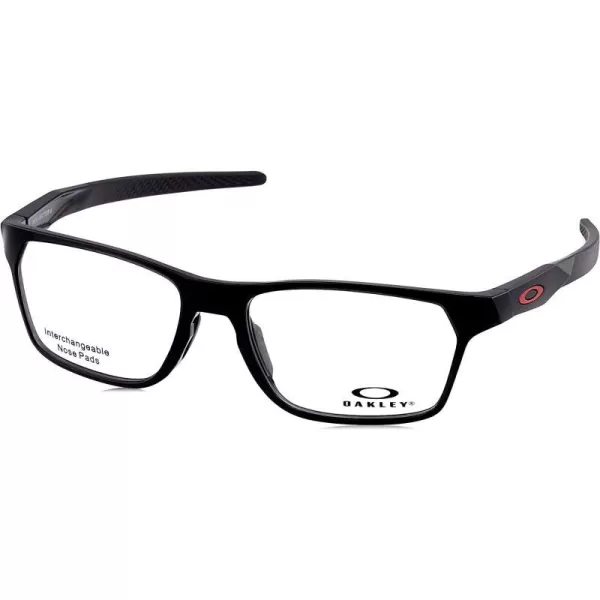 imageOakley Mens Ox8174f Hex Jector Low Bridge Fit Rectangular Prescription Eyewear FramesBlack InkDemo Lens