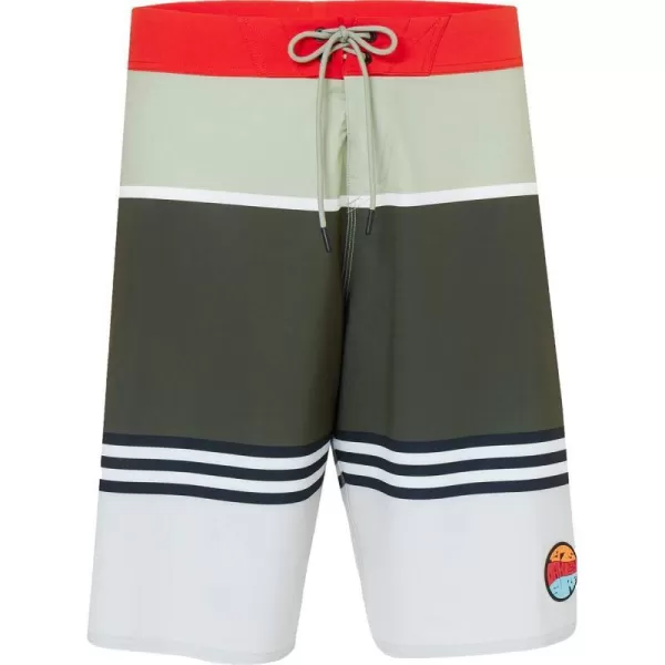 imageOakley Mens Standard Striped 1975 Boardshort 21Dark Brush Color Block