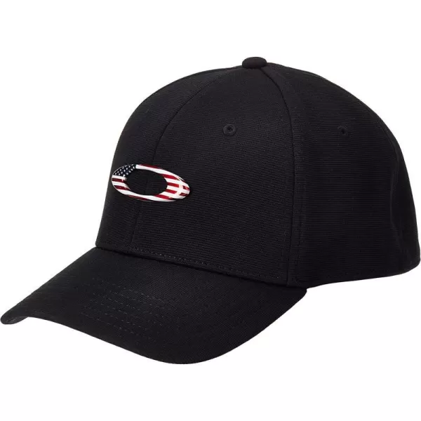 imageOakley Mens Tincan CapBlackAmerican Flag