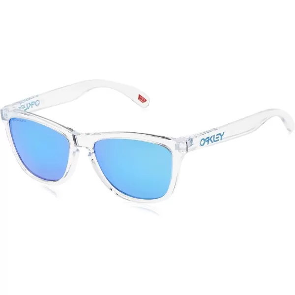 imageOakley Oo9013 Frogskins Square SunglassesCrystal ClearPrizm Sapphire