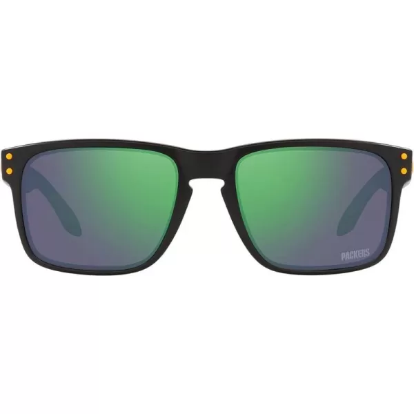 imageOakley Oo9102 Holbrook NFL Collection Mens Sqaure SunglassesGreen Bay Packers Matte BlackPrizm Sapphire