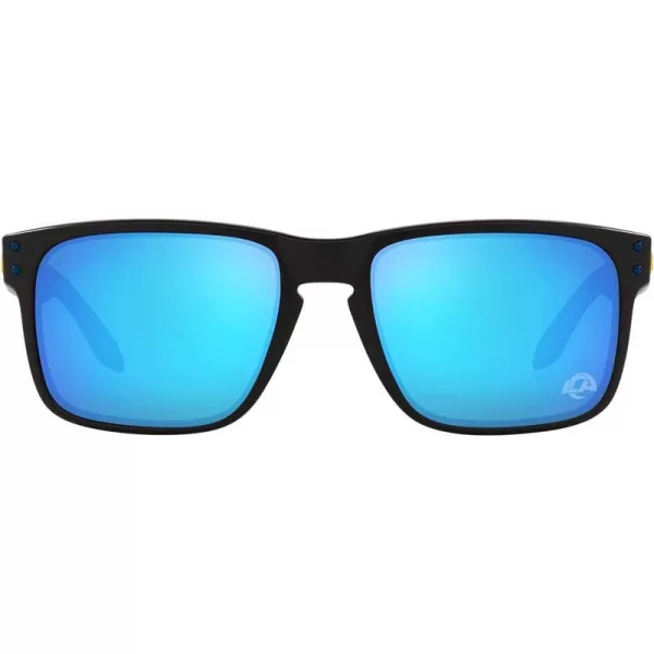 imageOakley Oo9102 Holbrook NFL Collection Mens Sqaure SunglassesLos Angeles Rams Matte BlackPrizm Sapphire
